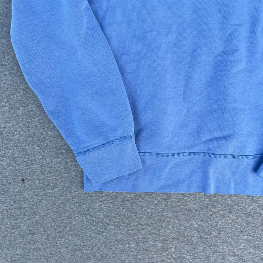 Vintage Y2K Polo Ralph Lauren Sweatshirt Mens L Blue Orange Pony Logo Crewneck
